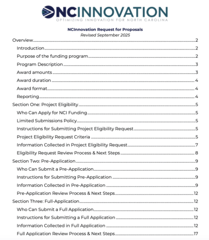 Preview of NCI Statewide RFP